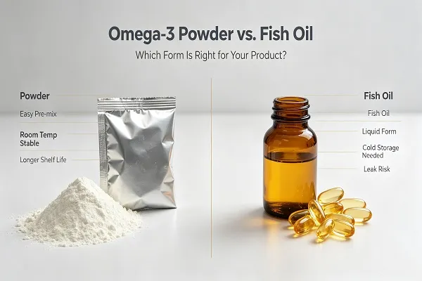 Omega-3 Powder vs Fish Oil: Which Format Fits Your Product?